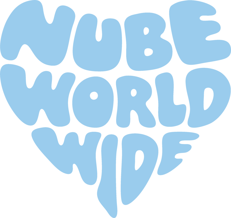 nube worldwide hand-lettered heart